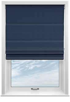 Devonshire, Denim - Twist&Fit Roman Blind